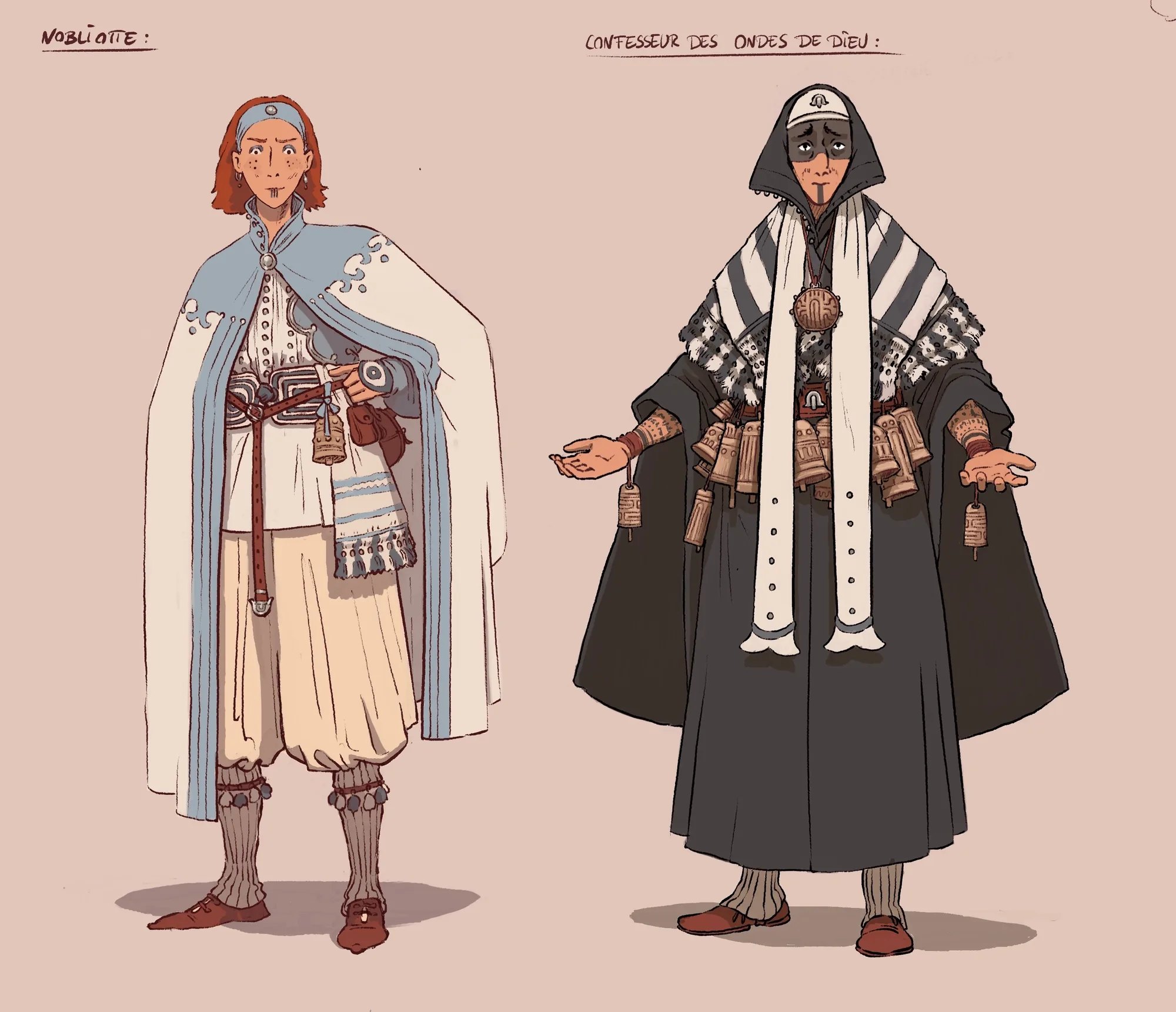 Charadesign et cloth — Études & recherches