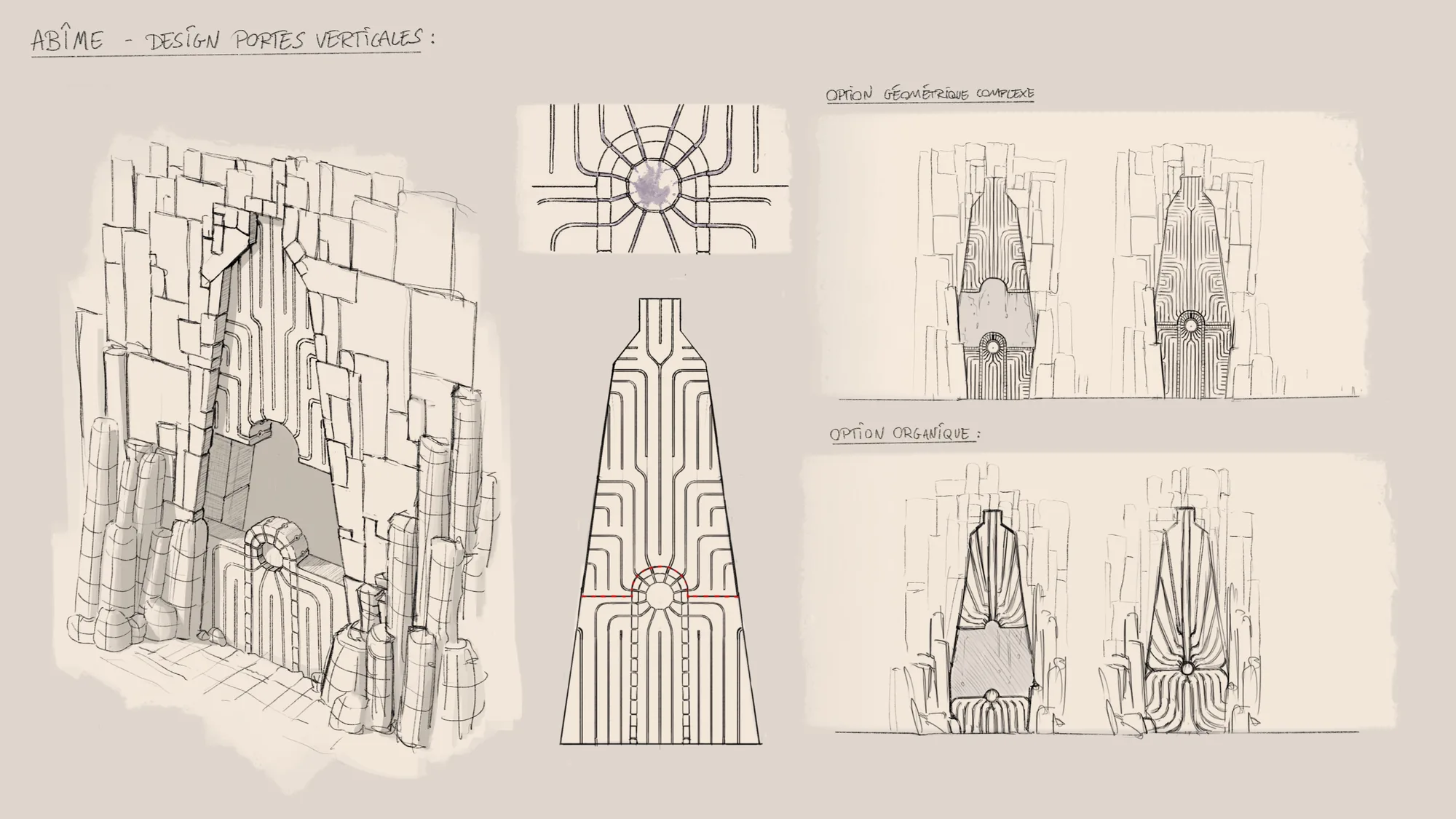 Design des portes verticales — Abîme